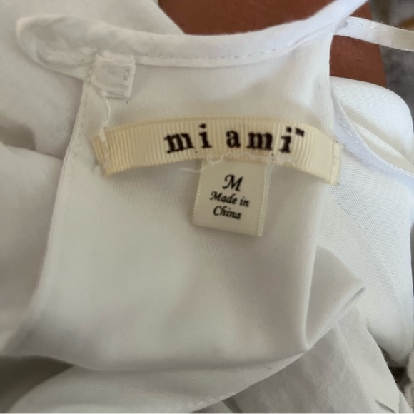 Francesca's Miami White Spaghetti Strap Lace & Embroidered Sundress, size M - Picture 8 of 9